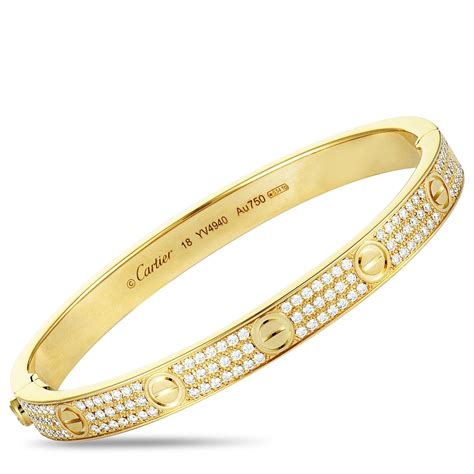 cartier diamond love bracelet used.